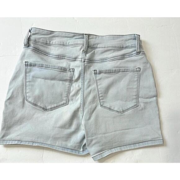 NINE WEST Light Blue High Rise Denim Shorts with Buttons Front Women's Shorts 4 - Picture 10 of 14